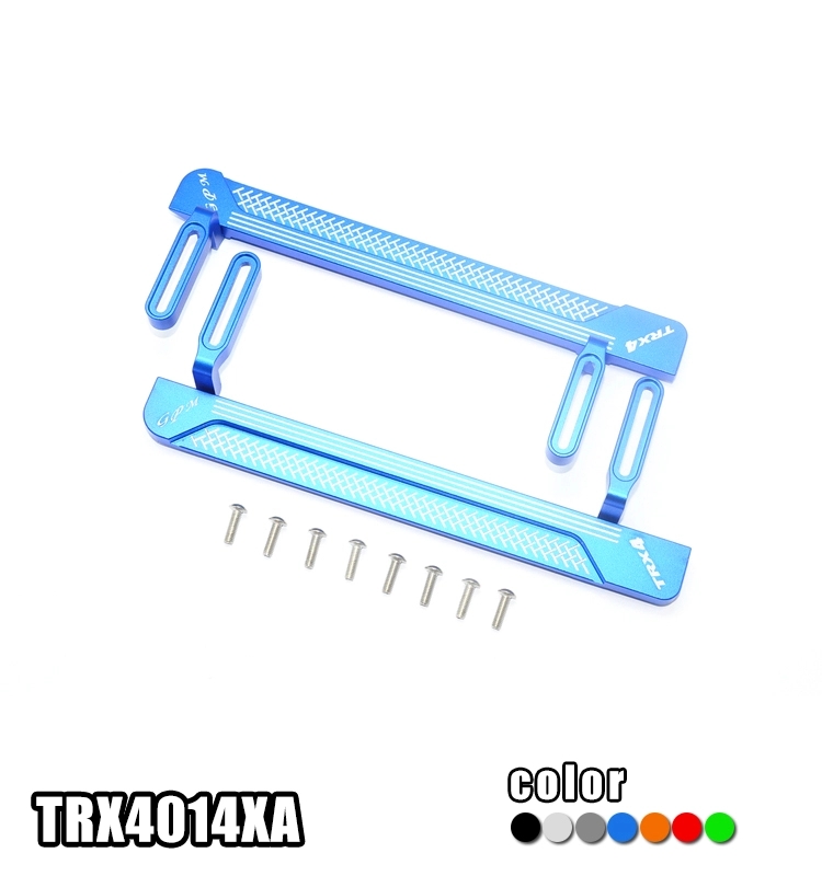 1/10 SCALE TRAXXAS TRX-4 DEFENDER, TACTICAL UNIT-82066-4, BLAZER 82076-4 ALUMINUM SIDE STEPS (RETICULATED PATTERN A) - TRX4014XA